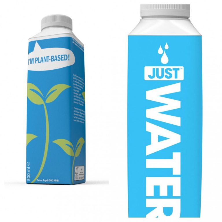 Tetra Top carton bottle debuts with JUST water | FDBusiness.com